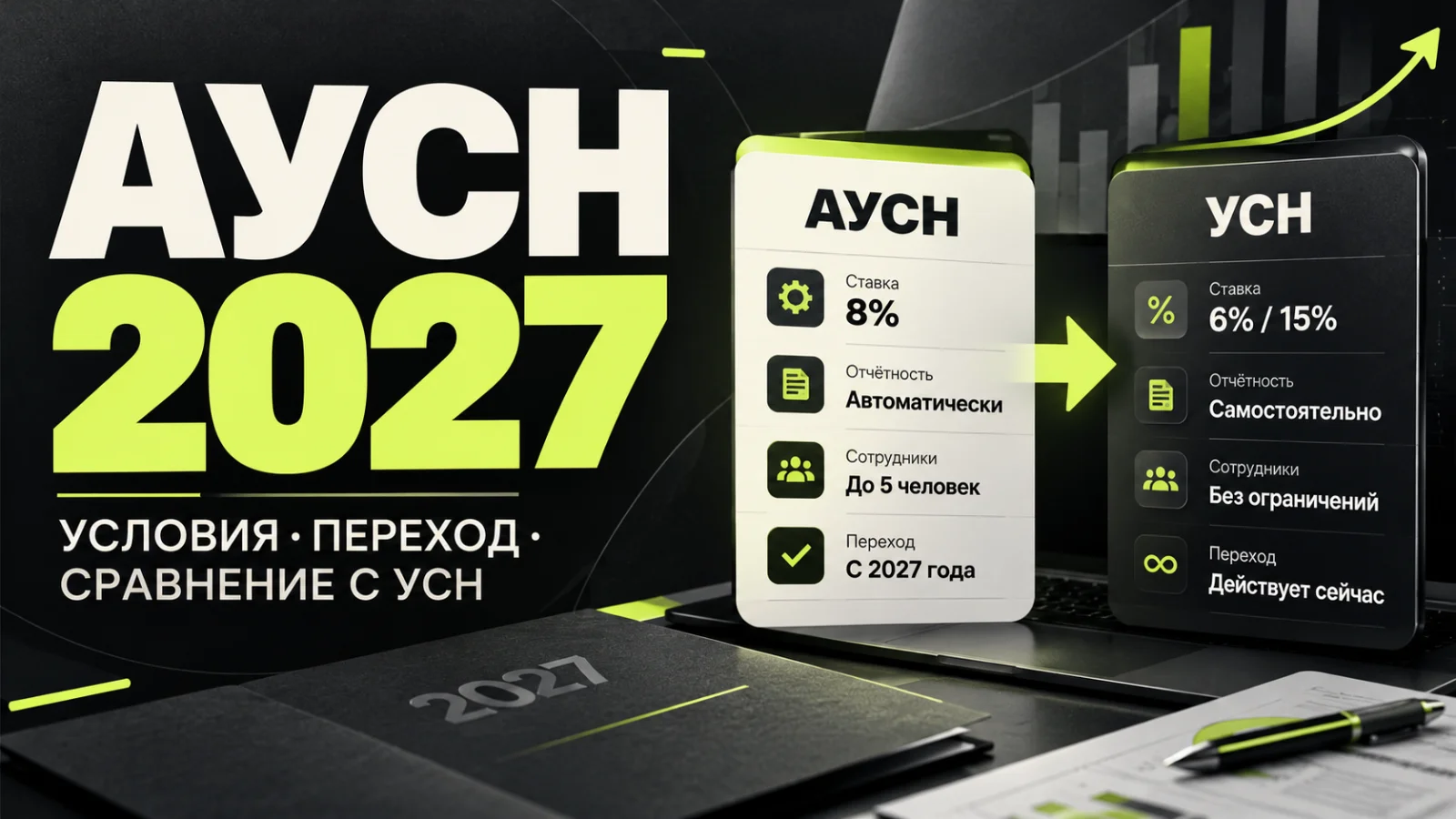 АУСН в 2027 году: условия, переход и сравнение с УСН
