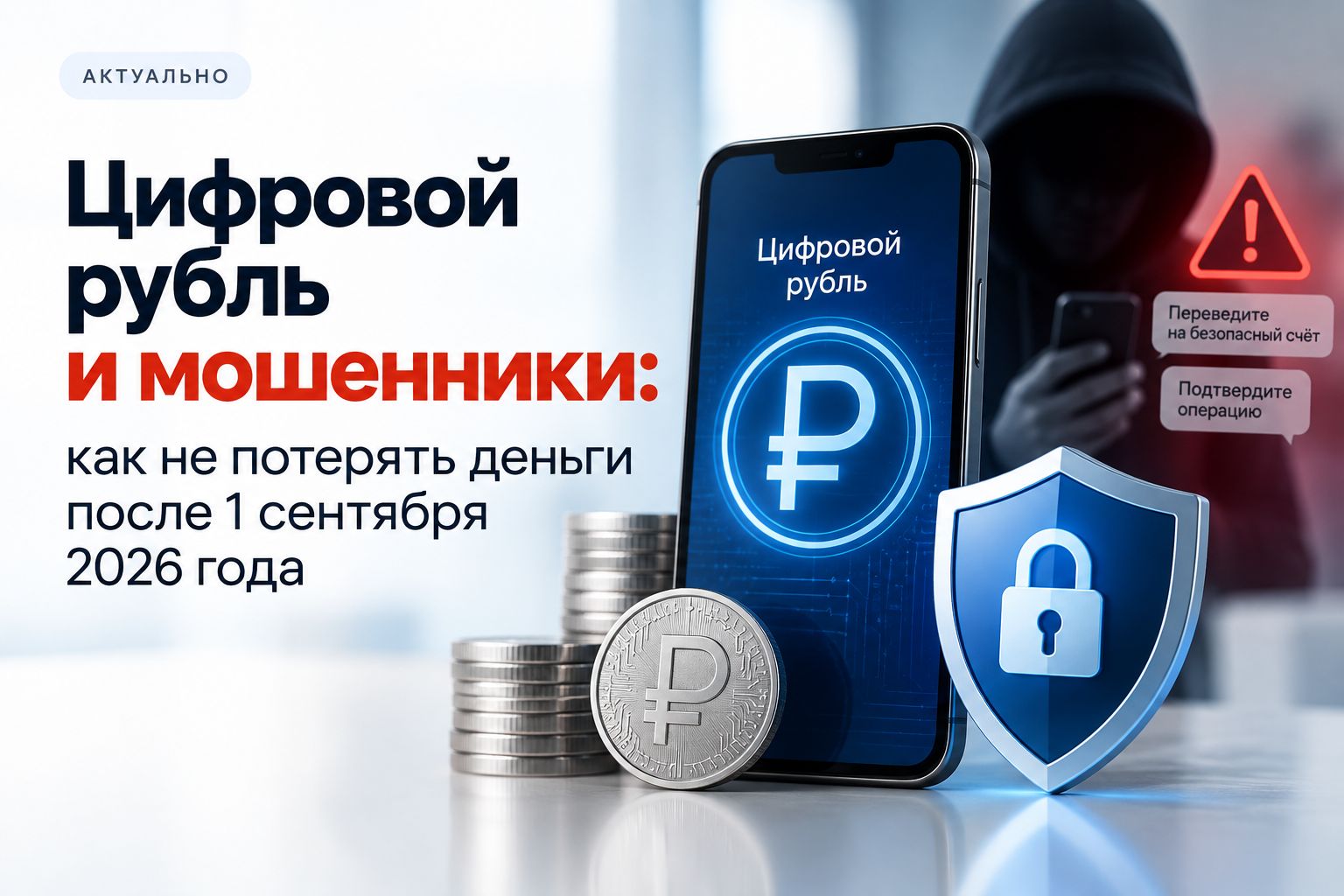 Цифровой рубль и мошенники: как не потерять деньги после 1 сентября 2026 года